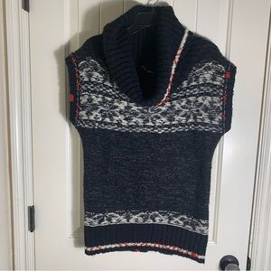 Free People Black Snow Bunny Cowl Neck Pullover Sweater